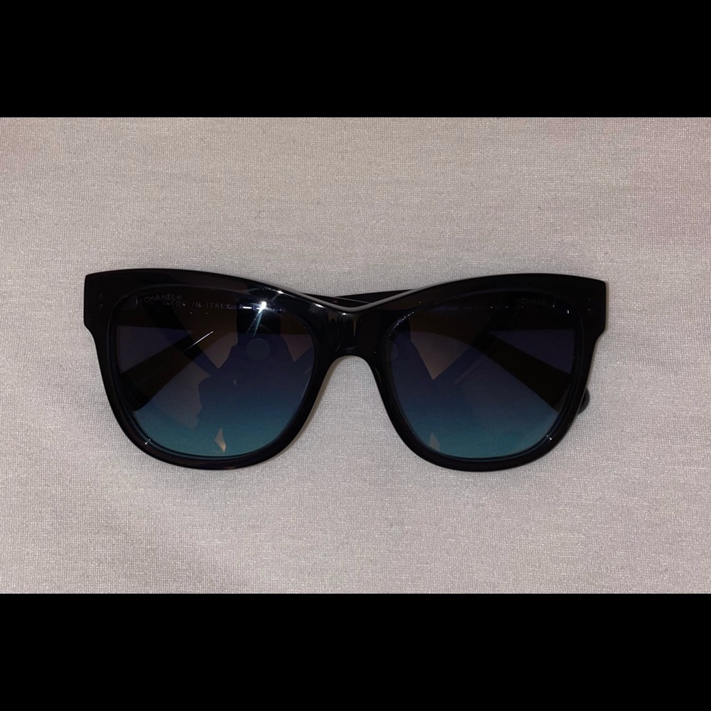 Blue and silver Chanel Sunglasses style 5380